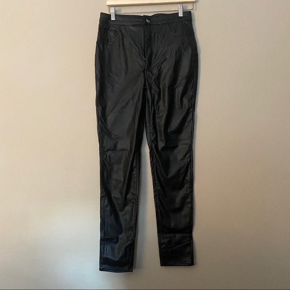 H&M faux leather pants